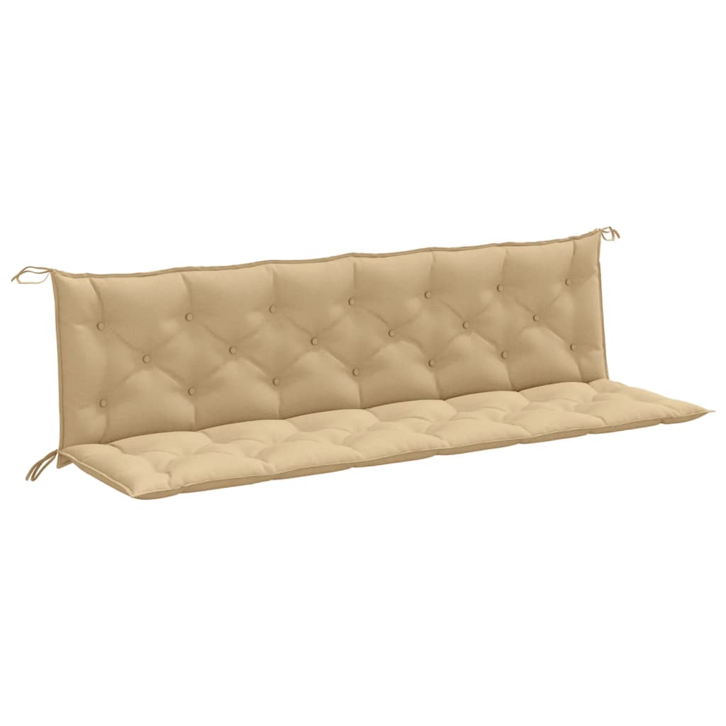 Vidaxl Garden Bench CUDIONS 2 ST 200x50x7 CM Tyg Mixed Beige