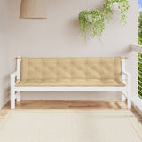 Vidaxl Garden Bench Puter 2 St. 200x50x7 cm stoff Mixed Beige