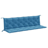 Vidaxl Garden Bench Cushions 2 St 200x50x7 cm tessuto miscelato blu