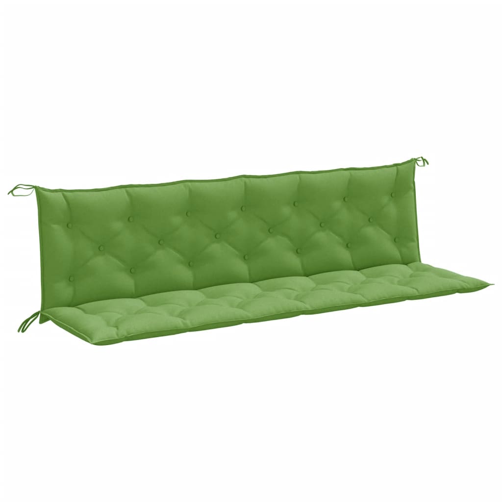 Vidaxl Garden bench cushions 2 ST 200x50x7 cm Fabric mixed green