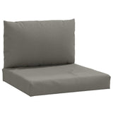 Vidaxl Pallet Cushions 2 St tessuto Miscelato grigio scuro misto