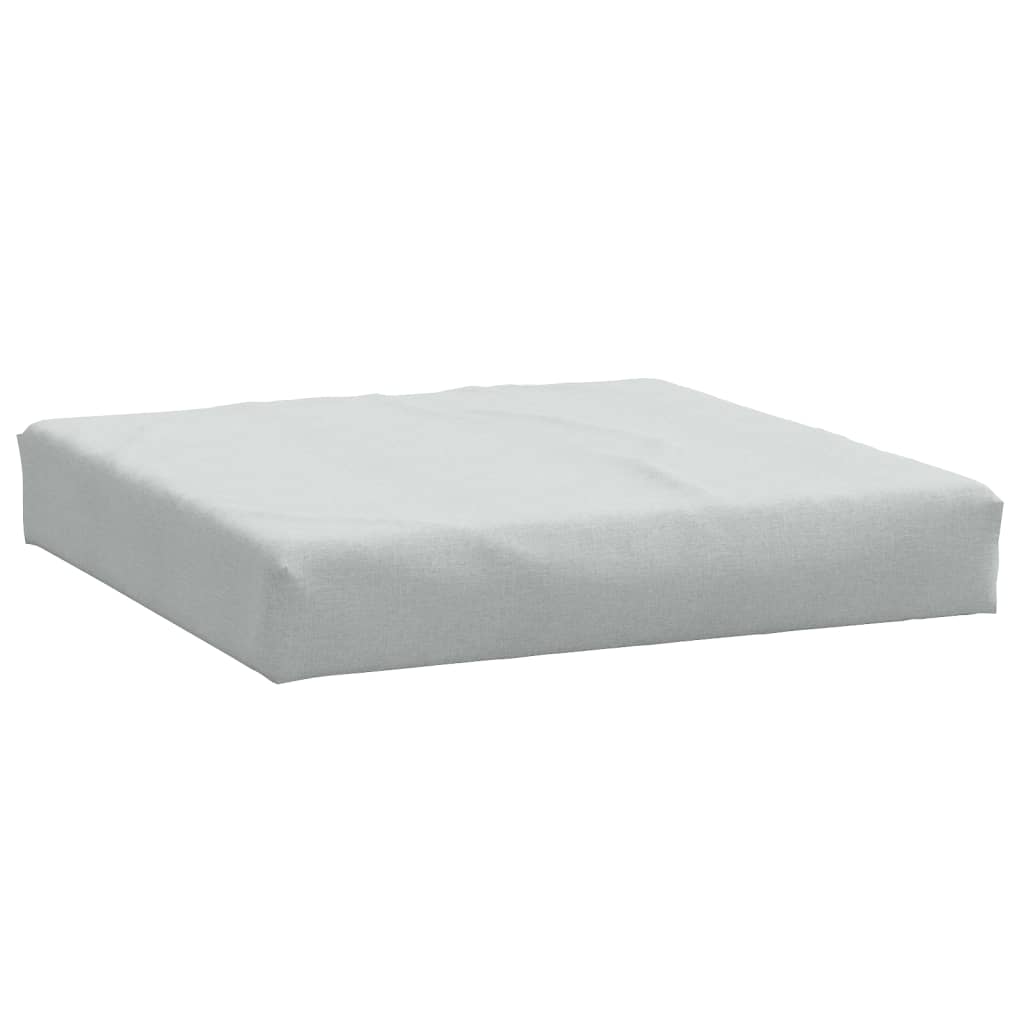 Coussin de palette vidaxl 60x60x10 cm tissu gris clair