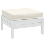 Vidaxl palletkussen 60x60x9,5 cm stof gemêleerd crèmekleurig
