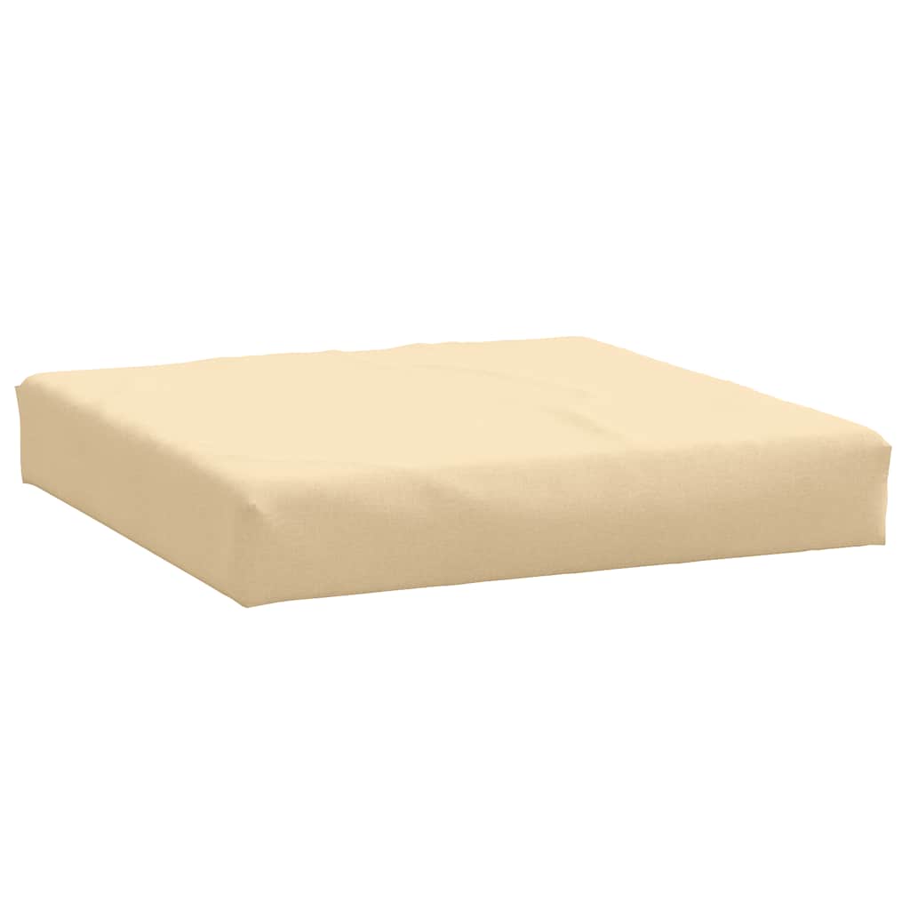 Vidaxl palletkussen 60x60x9,5 cm stof gemêleerd beige