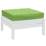 Vidaxl Pallet Cushion 60x60x10 cm de tela mixta verde