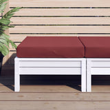 Vidaxl Pallet Cushion 60x60x10 cm de tela mixta rojo