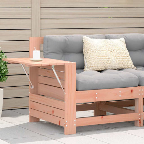 Vidaxl tuinbank met armleuning en klaptafel massief douglashout