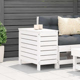 Vidaxl tuinvoetenbank 62x31,5x52 cm massief grenenhout wit