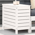 Vidaxl tuinvoetenbank 62x31,5x52 cm massief grenenhout wit