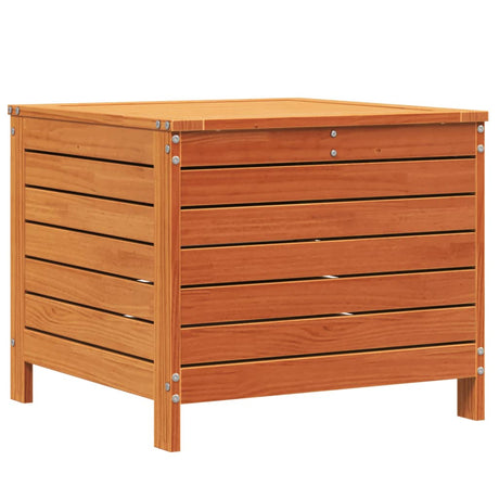 Vidaxl tuinvoetenbank 62x63,5x53,5 cm massief grenenhout wasbruin