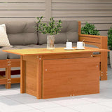 Vidaxl tuintafel 100x50x75 cm massief grenenhout wasbruin