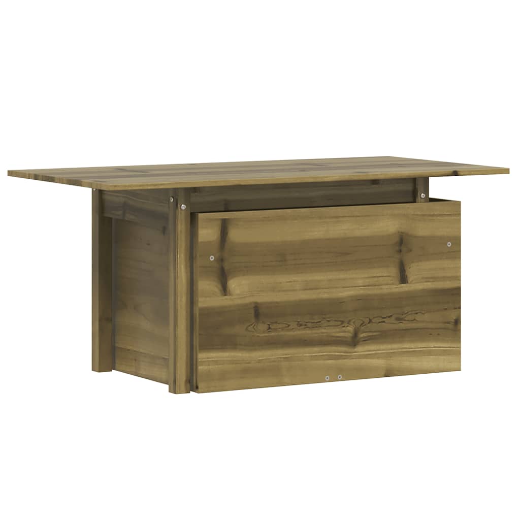 Vidaxl tuintafel 100x50x75 cm geïmpregneerd grenenhout