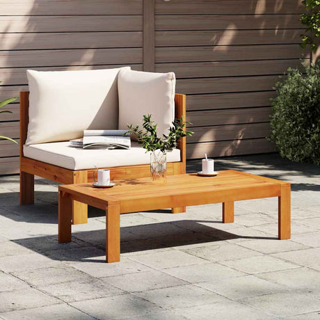 Vidaxl 2-delige loungeset met kussens massief acaciahout