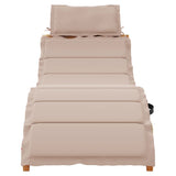 Vidaxl ligbed massief acacia hout taupe