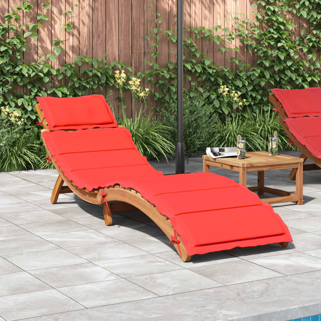 Vidaxl ligbed massief acacia hout rood