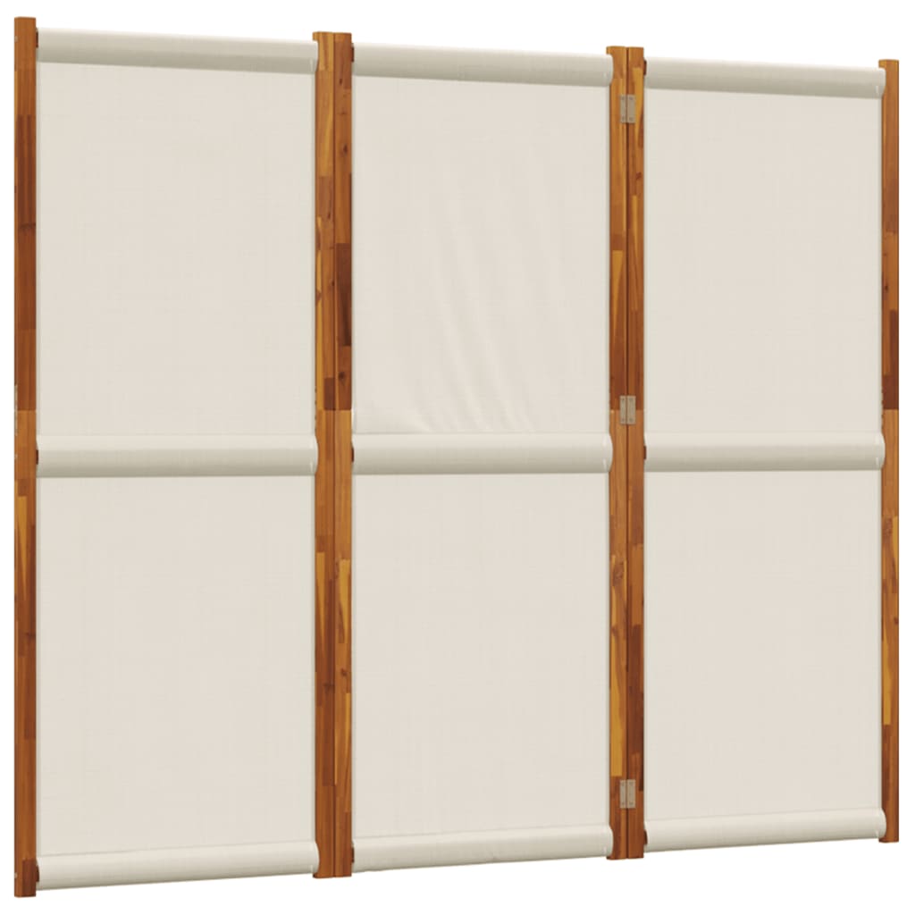 Vidaxl kamerscherm met 3 panelen 210x180 cm lichtgrijs
