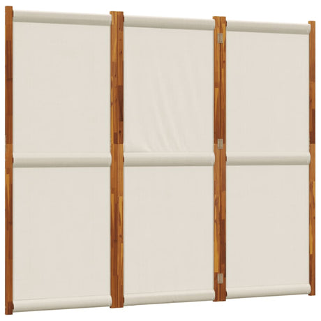Vidaxl kamerscherm met 3 panelen 210x180 cm lichtgrijs