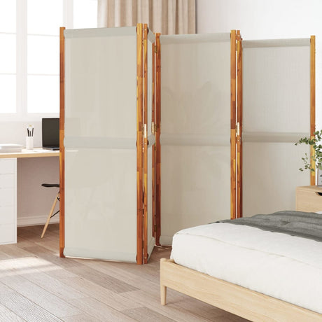 Vidaxl kamerscherm met 5 panelen 350x180 cm lichtgrijs