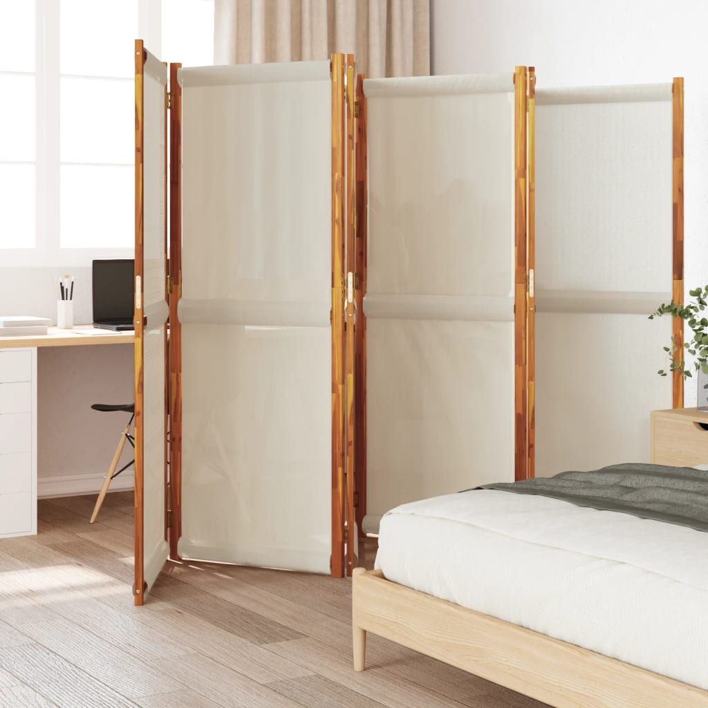 Vidaxl kamerscherm met 6 panelen 420x180 cm lichtgrijs
