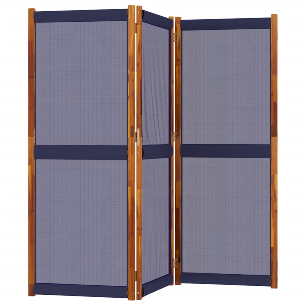 Vidaxl kamerscherm met 3 panelen 210x180 cm donkerblauw