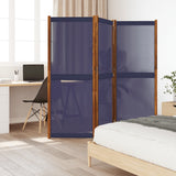 Vidaxl kamerscherm met 3 panelen 210x180 cm donkerblauw