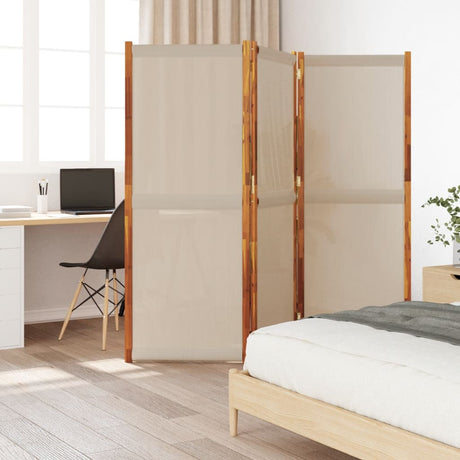 Vidaxl kamerscherm met 3 panelen 210x180 cm taupe