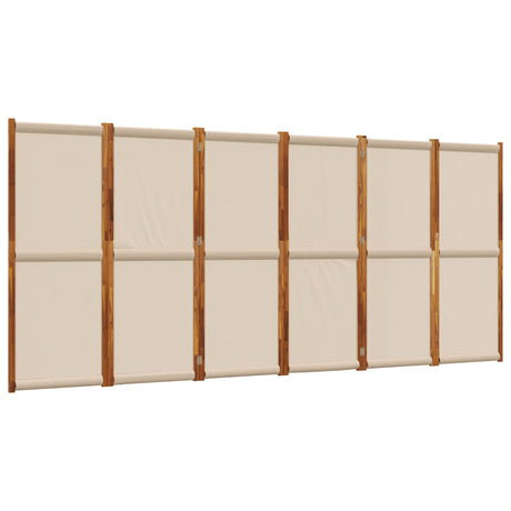 Vidaxl kamerscherm met 6 panelen 420x180 cm taupe