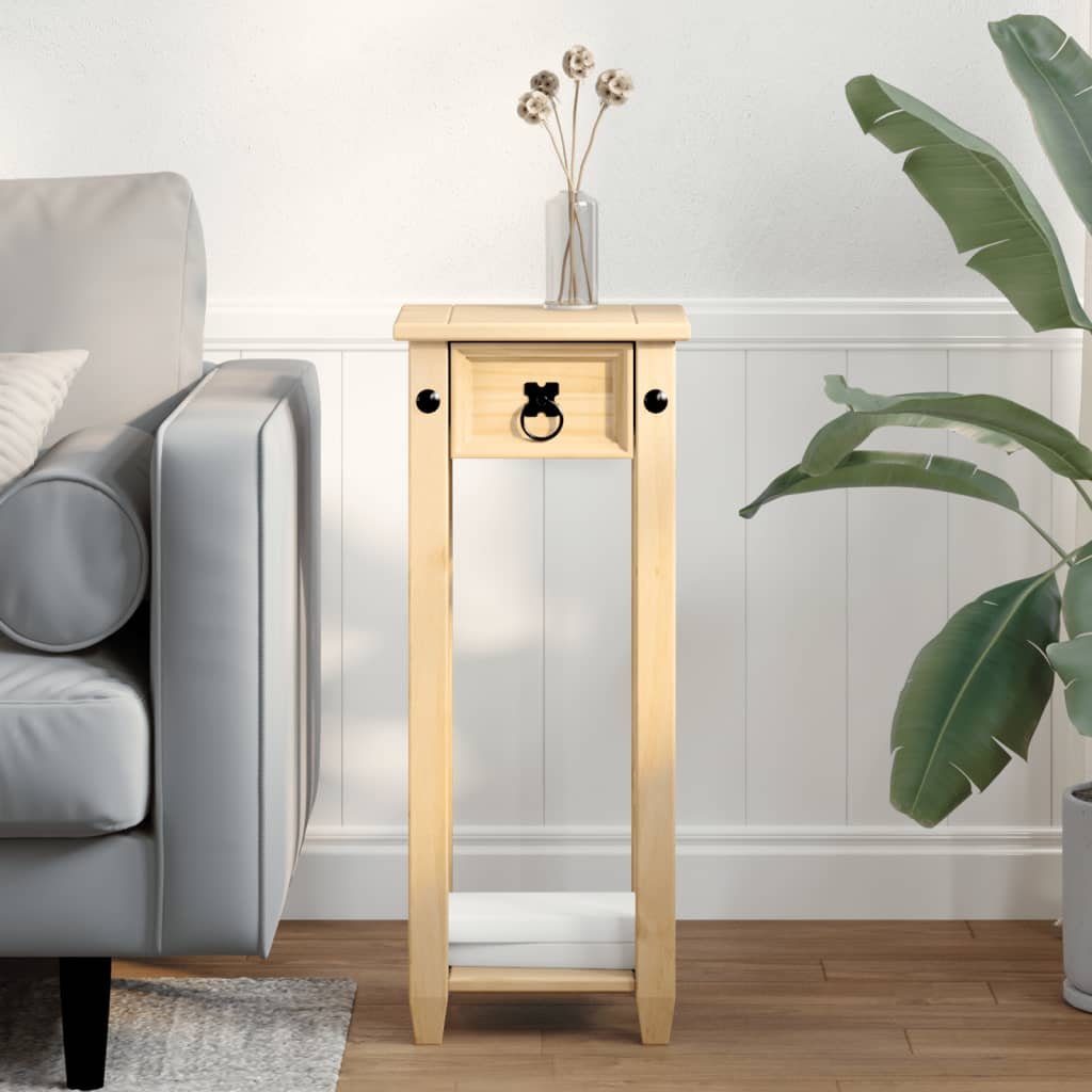 Vidaxl plantenstandaard corona 30x30x73 cm massief grenenhout