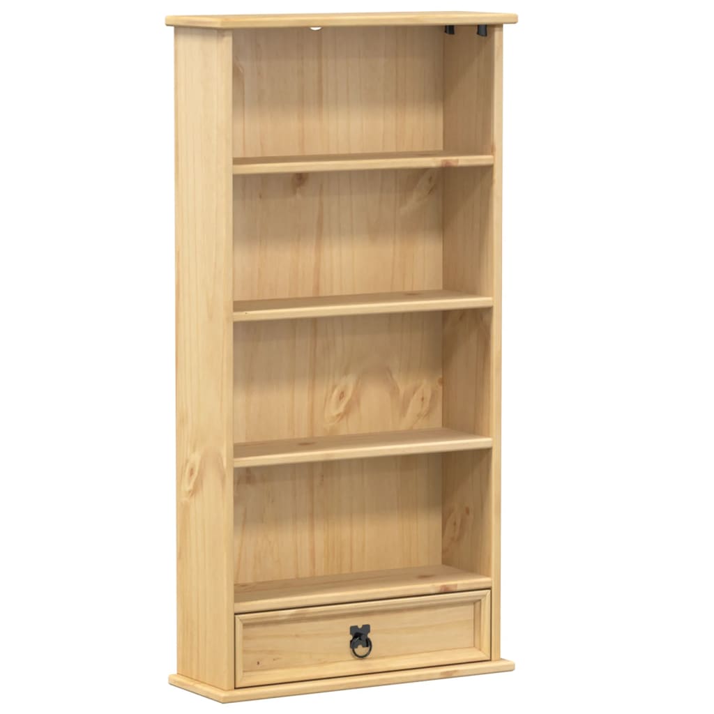 Vidaxl cd-kast corona 52x17,5x103 cm massief grenenhout