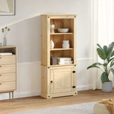Vidaxl hoge kast corona 74x38x170 cm massief grenenhout