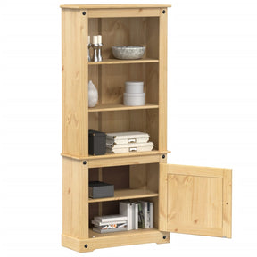 Vidaxl hoge kast corona 74x38x170 cm massief grenenhout