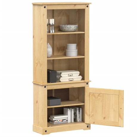 Vidaxl hoge kast corona 74x38x170 cm massief grenenhout