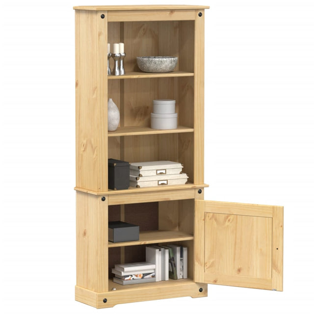 Vidaxl hoge kast corona 74x38x170 cm massief grenenhout