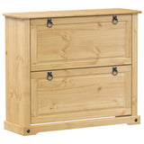 Vidaxl Shoe Cabinet Corona 99x32x85 cm Solid Pine