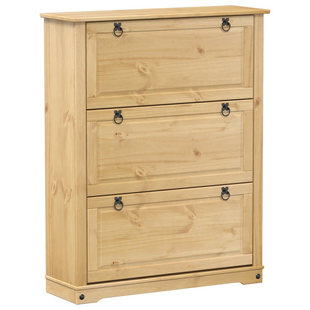 Vidaxl Shoe cabinet Corona 99x32x124.5 cm Solid pine