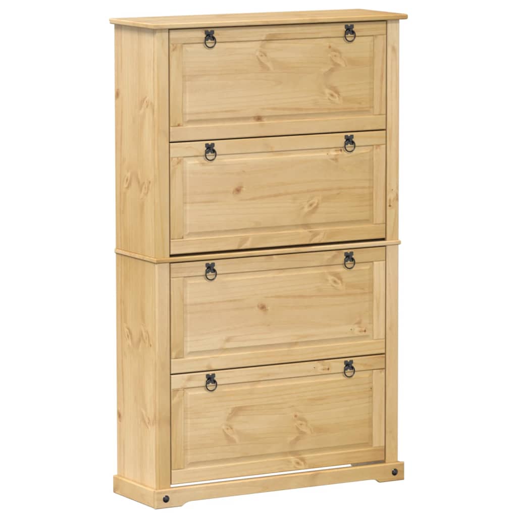 Armoire à chaussures Vidaxl Corona 99x32x163.5 cm Pine solide