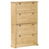 Vidaxl Shoe cabinet Corona 99x32x163.5 cm Solid pine