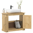 Vidaxl badkamer wastafelkast corona 73x33x60 cm massief grenenhout