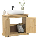 Vidaxl badkamer wastafelkast corona 73x33x60 cm massief grenenhout