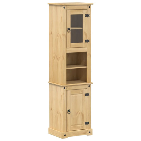 Vidaxl badkamerkast corona 50x40x185 cm massief grenenhout