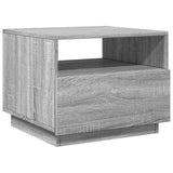 Vidaxl salontafel met led-verlichting 50x49x40 cm grijs sonoma eiken