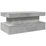 Vidaxl salontafel met led-verlichting 90x50x40 cm betongrijs