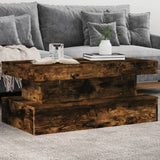 Vidaxl salontafel met led-verlichting 90x50x40 cm gerookt eikenkleurig