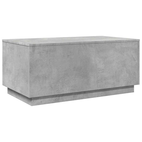 Vidaxl salontafel met led-verlichting 90x50x40 cm betongrijs