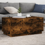 Vidaxl salontafel met led-verlichting 90x50x40 cm gerookt eikenkleurig