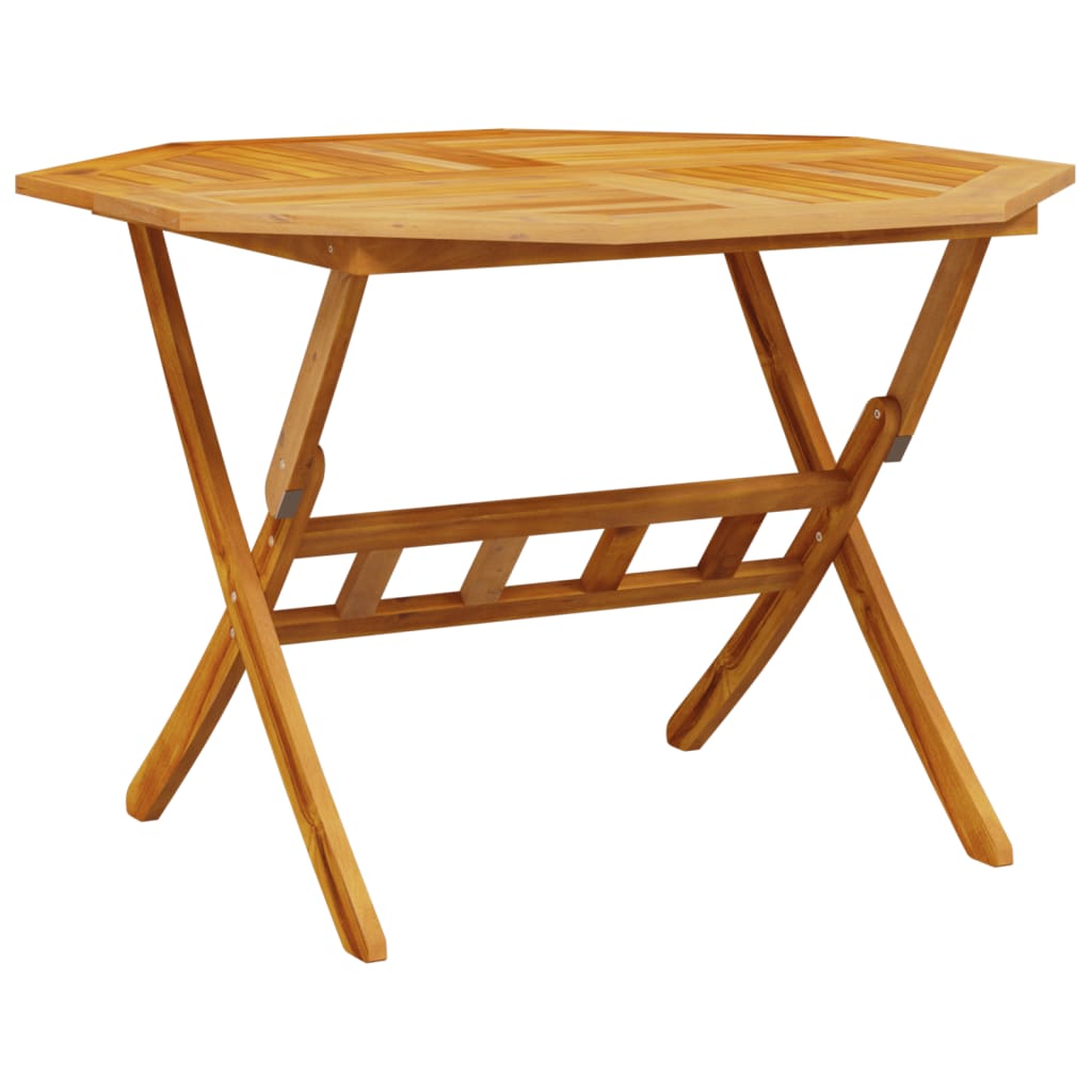 Vidaxl tuintafel inklapbaar ø110x75 cm massief acaciahout