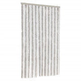 Vidaxl Fly curtain 100x200 cm Chenille light gray and white