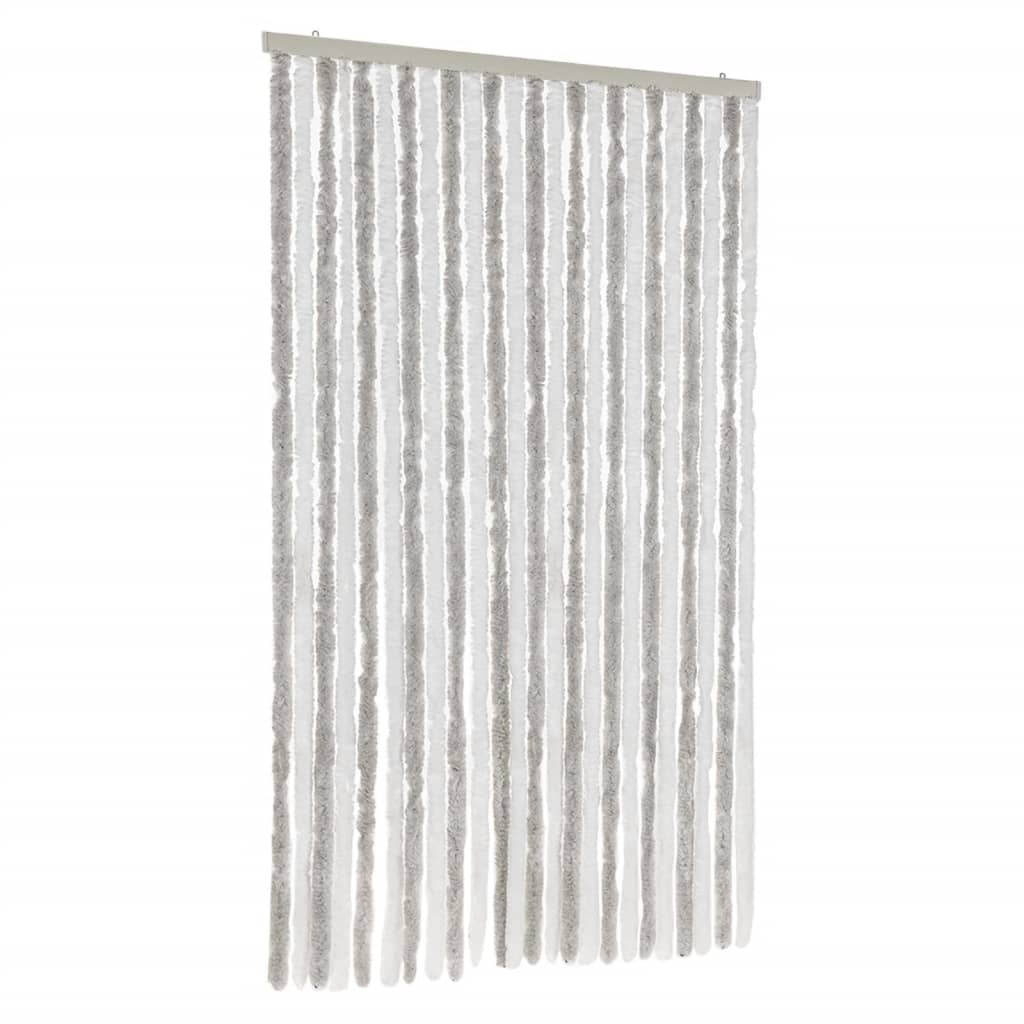 Vidaxl Fly Curtain 100x230 cm CHENILLE GREN ET BLANC