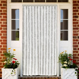 Vidaxl Fly Curtain 100x230 cm CHENILLE GREN ET BLANC