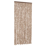 Vidaxl fléien Curta 56x185 cm Chenille Beige an donkelbrong